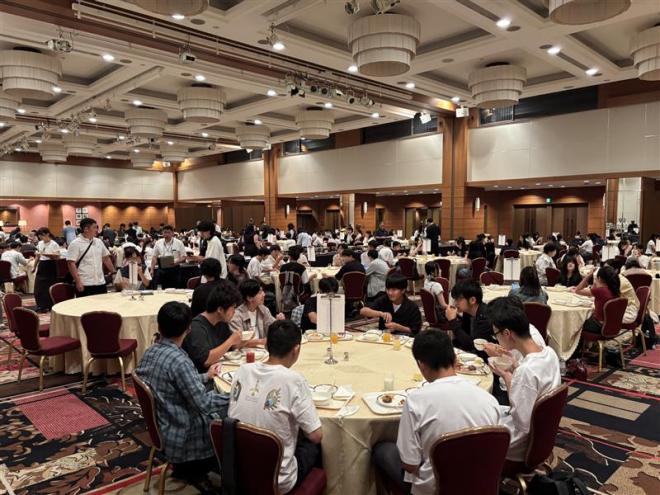 ポートピアホテルで朝食ビュッフェ