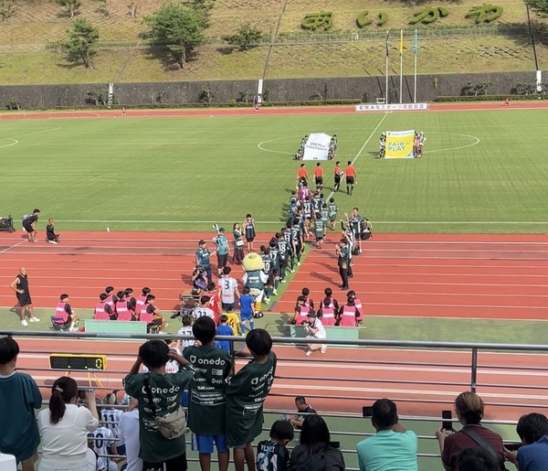 プロサッカーの試合