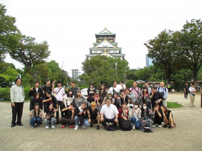研修旅行大阪城