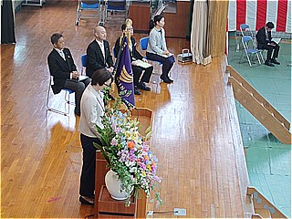 PTA会長によるお祝いのことば