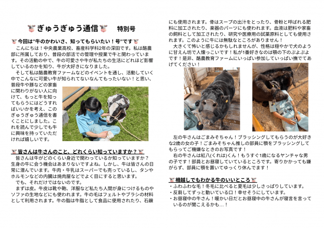 ぎゅうぎゅう通信特別号