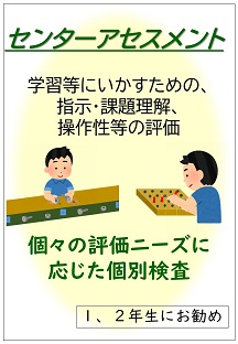センターアセスメント：学習等にいかすための、指示・課題理解、操作性等の評価