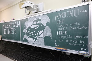 カフェのメニュー表