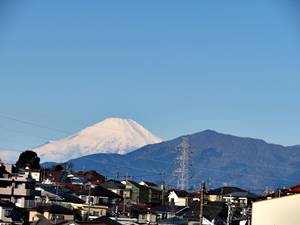 卒業式富士山