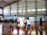 バスケ部体育館での練習2