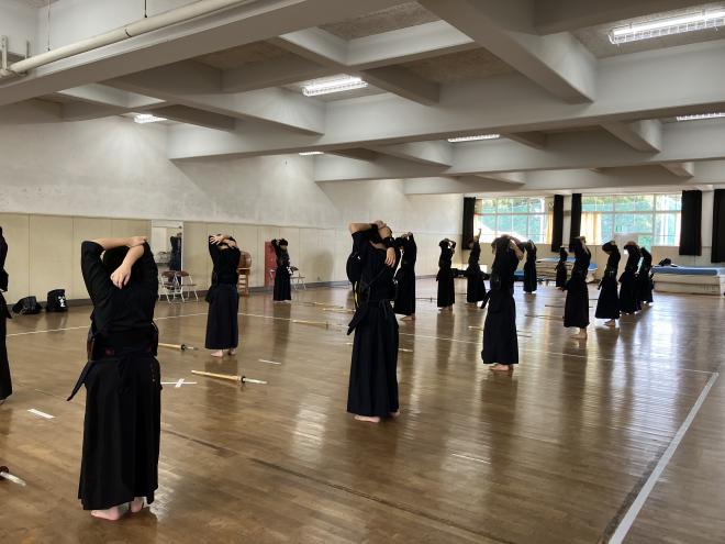 白山高校稽古風景