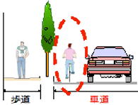 車歩道