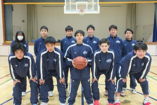バスケットボール部員の写真