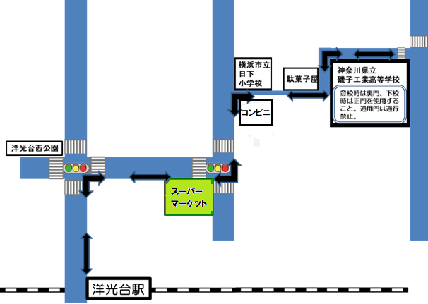 洋光台駅より