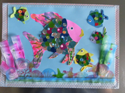 虹色の魚の写真