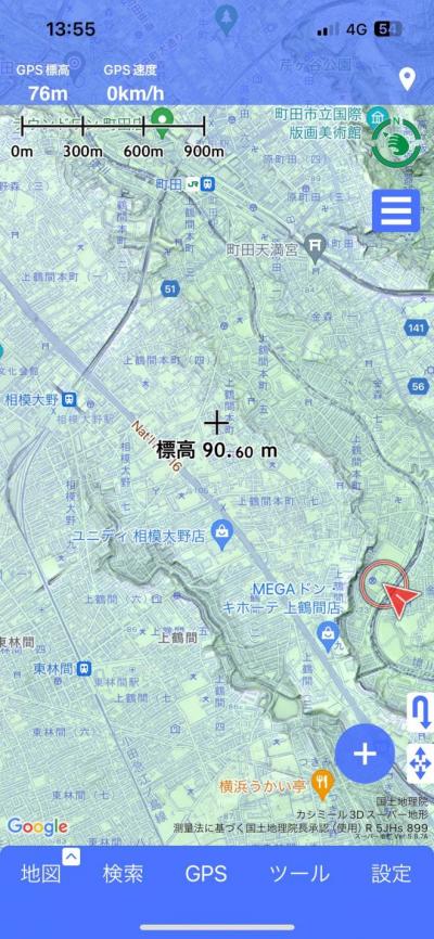 河岸段丘立体