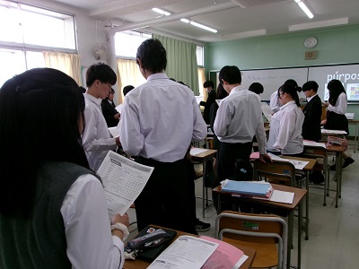 ペアワークの様子