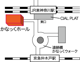 かなっくホール地図