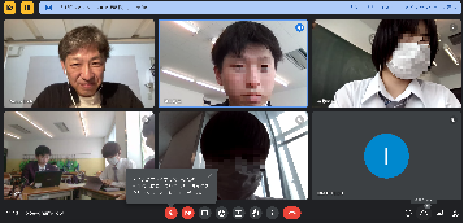 オンライン授業での様子