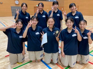 女子バスケットボール部メンバー写真