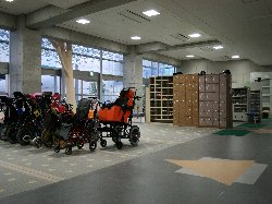 肢体不自由教育部門の玄関の画像