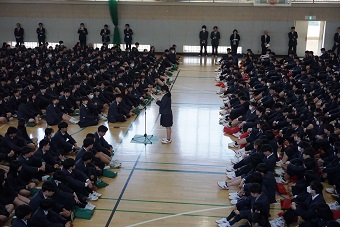 令和7年度対面式1年生代表の言葉