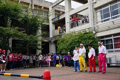 令和7年度瑞穂祭中庭開祭式の様子