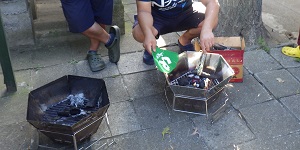 炭火焼きホットドック1