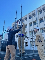 令和5年度建設科2年生足場出前授業1