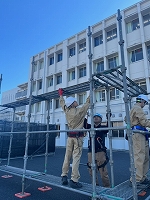 令和5年度建設科2年生足場出前授業3