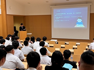 令和6年建設科卒業生との懇談会公務員1