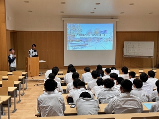 令和6年建設科卒業生との懇談会就職