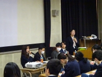 進路出前授業の様子1