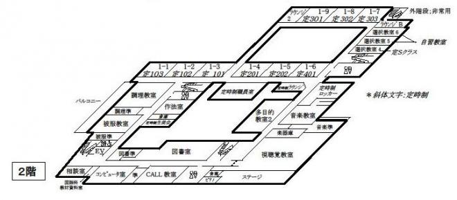 校内図2F