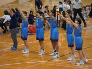 女バス関東大会試合開始前