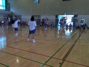 3学期球技大会バドミントン