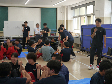 体つくり運動の授業の様子1