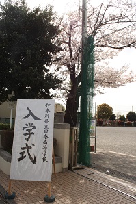 入学式の看板