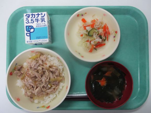 10月21日(水曜日)の給食