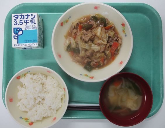 10月27日(火曜日)の給食