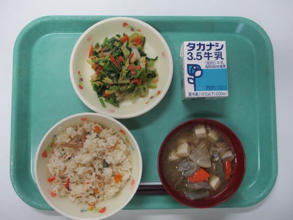 1月21日(水曜日)の給食