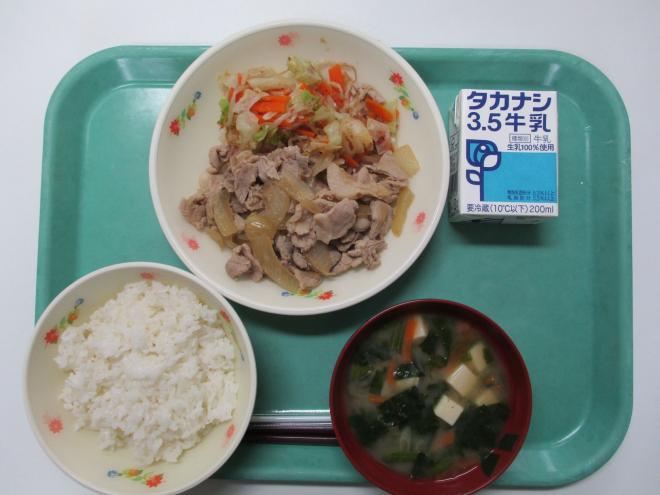 10月16日(木曜日)の給食