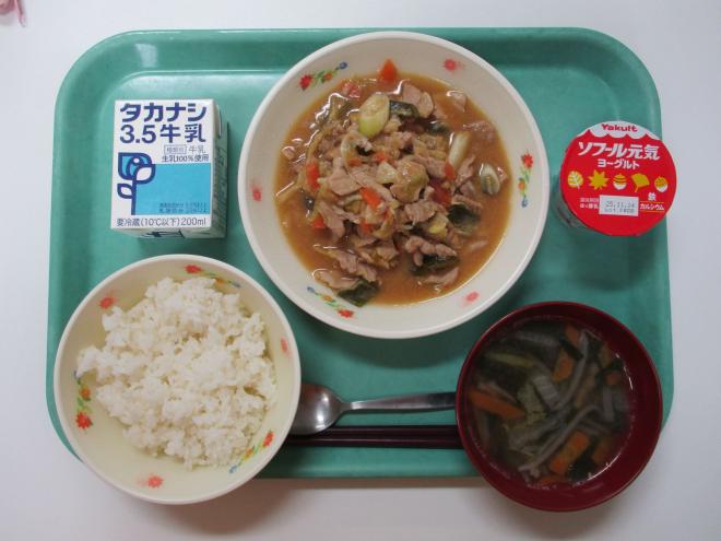 10月29日(水曜日)の給食