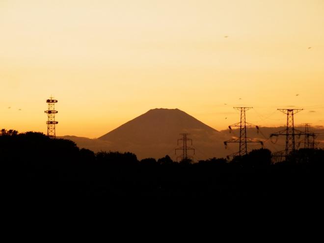 富士山夕焼け