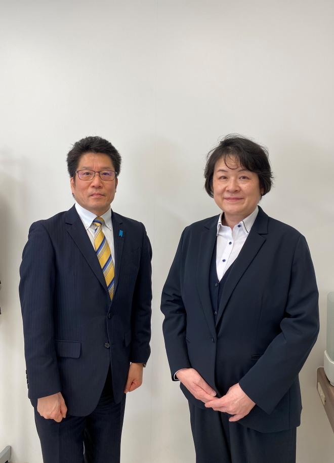 横田氏と橋井校長