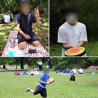 高西遠足谷戸山公園昼食と遊び