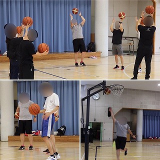 高西バスケットボール部6月の練習